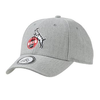 1. FC Köln Cap "Basic Logo" grau 100 % Baumwolle